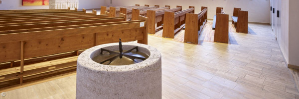 Taufbecken in der Christuskirche