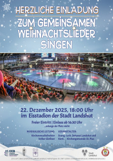 Plakat des Weihnachtssingens